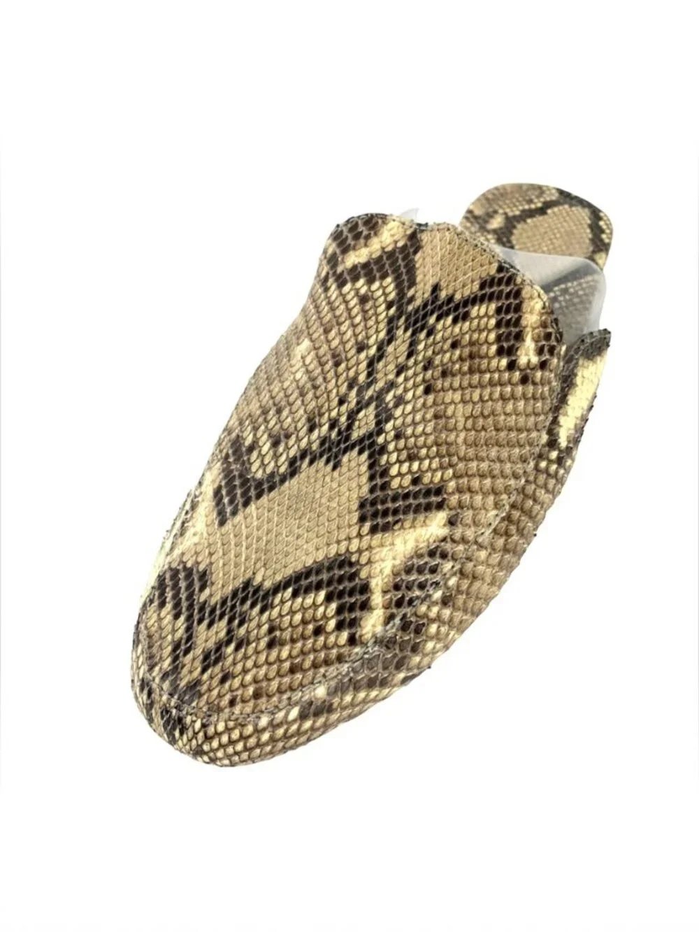 MYSTIQUE Boutique‎ Geniune Lizard Skin Leather Mule Slides